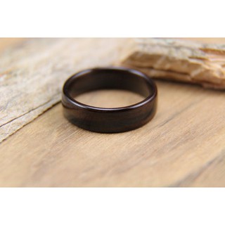 Nhẫn Gỗ Mun uốn