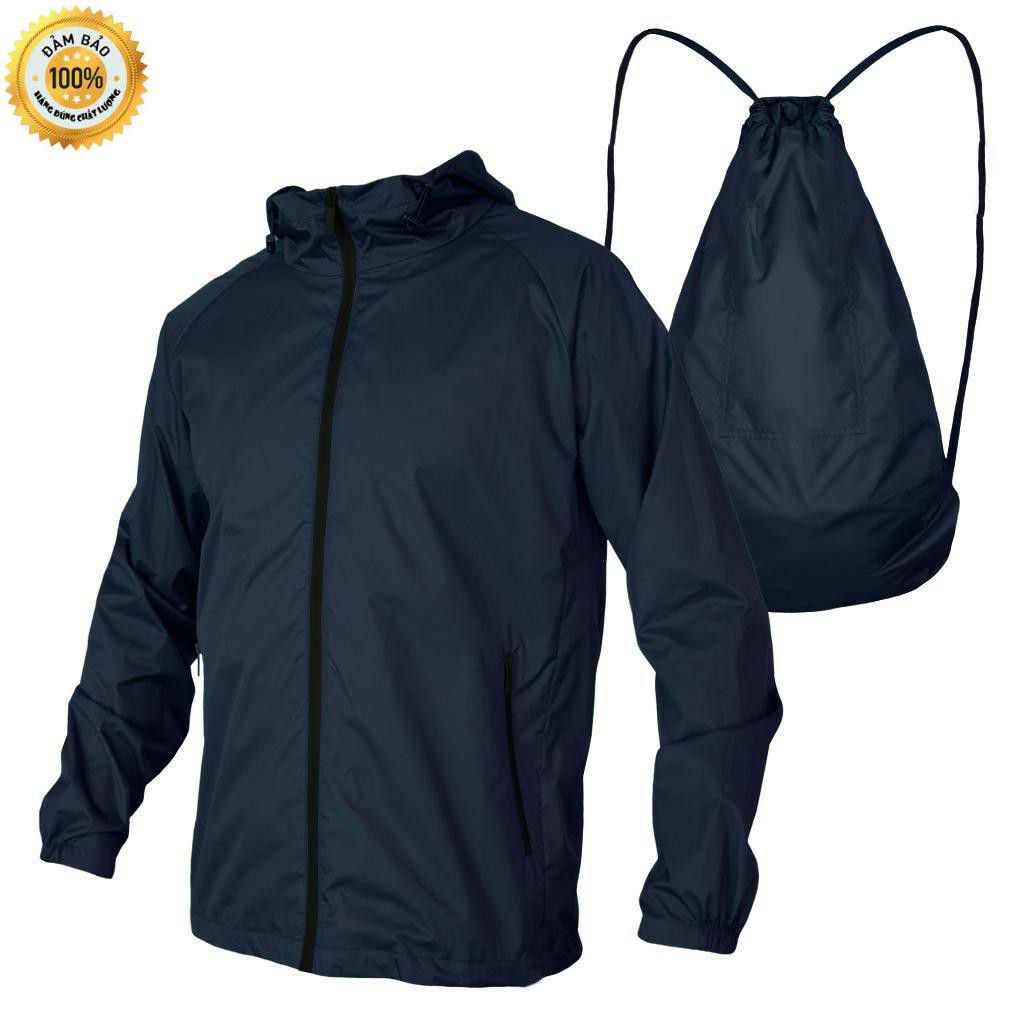 Áo khoác dù nhẹ 2 trong 1 chuyển đổi thành túi balo TTGShcm BKD32 (có túi trong) ( CHÍNH HÃNG )