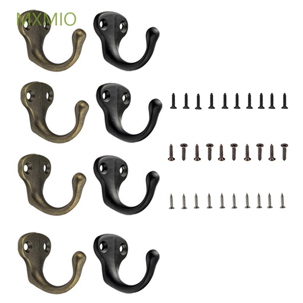Bộ 10 cái móc treo đồ gắn tường bằng hợp kim màu đồng