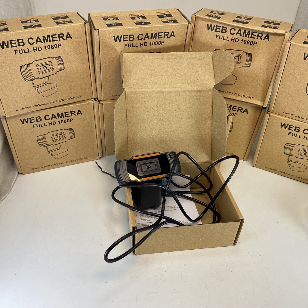 Webcam tích hợp microphone cho chất lượng âm thanh khớp hình ảnh fullHD 1080P mới