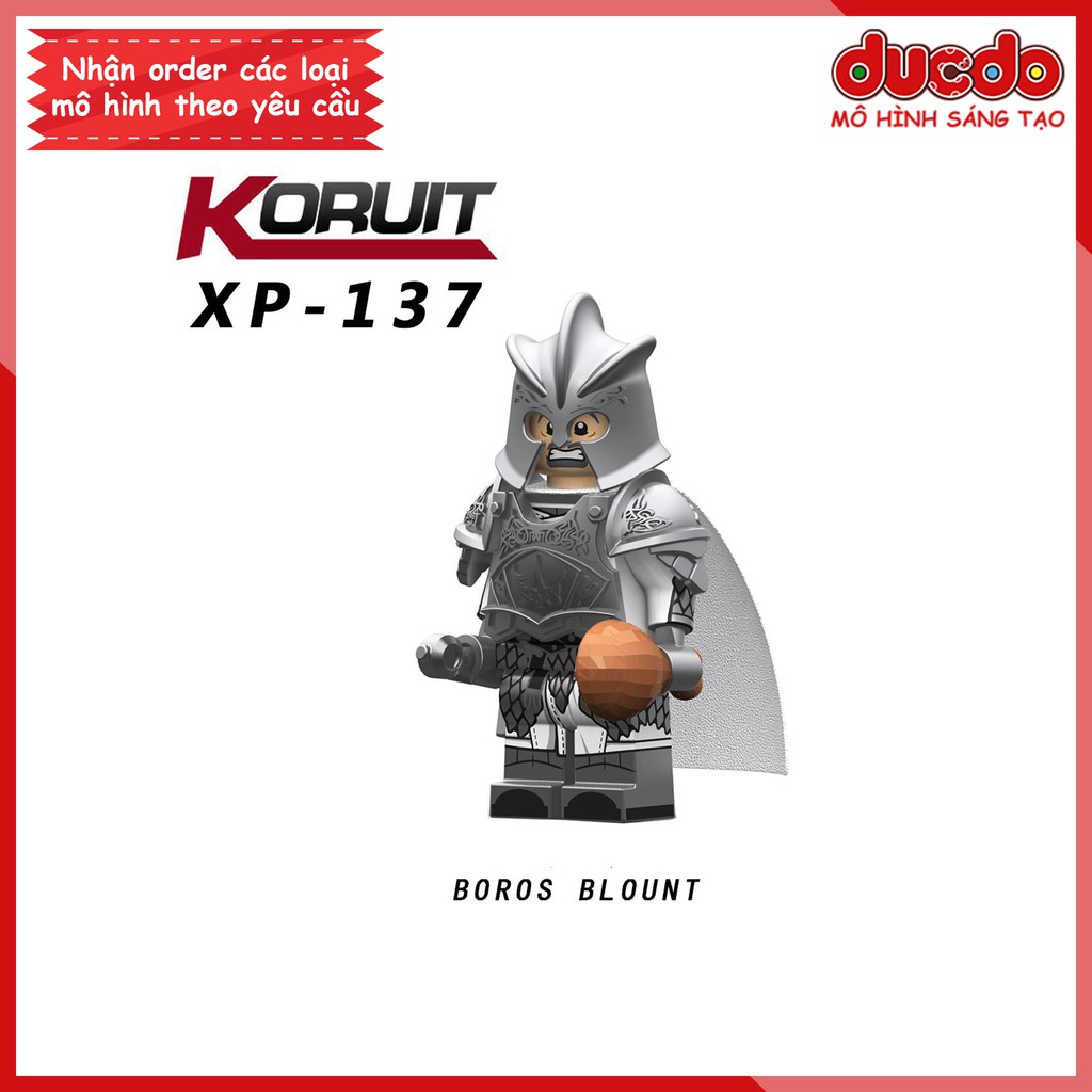 Minifigures lính trung cổ Trò chơi vương quyền - Đồ chơi Lắp ghép Xếp hình Mini Game of Thrones Koruit Mô hình KT1019