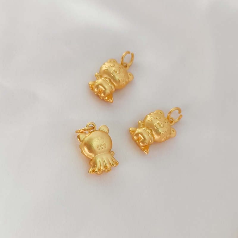 Mặt Dây Chuyền Hình Con Hổ Nhỏ Mạ Vàng 18K Dễ Thương