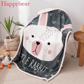 Chăn Lông Cừu Hoạt Hình Cho Bé HAPPY BEAR - Chăn Lông Cừu Trẻ Em