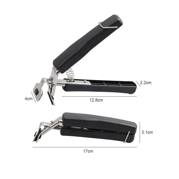 Kẹp Gắp Đồ Nóng Inox Cán Nhựa Màu Đen