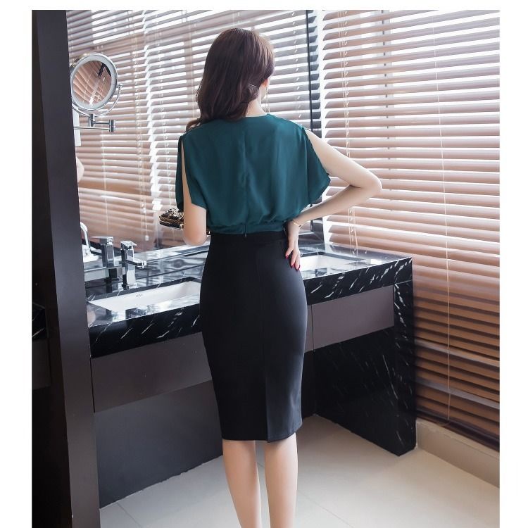 Chân Váy Đen Dài Lưng Cao Ôm Dáng Thời Trang Mùa Hè 2022 Cho Nữ