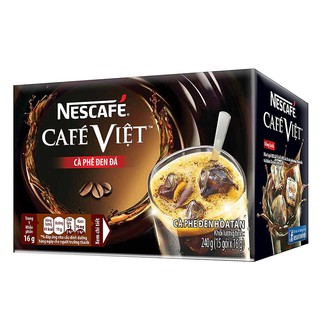 Cà phê hòa tan NESCAFÉ Café Việt Cà phê đen đá - Hộp 15 gói x 16g