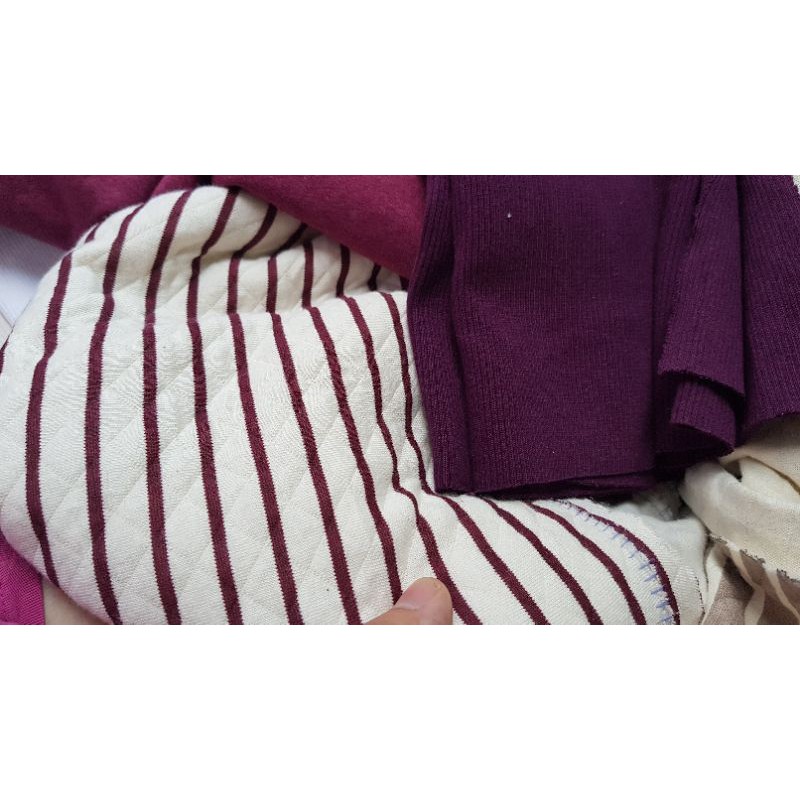 Set vải 3 mẫu cotton trần bông