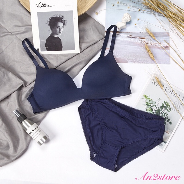 Bộ Đồ Lót Nữ Su Trơn Không Gọng【 🎬CÓ VIDEO & ẢNH THẬT SP】Áo lót đúc su không gọng - Set đồ lót đúc su trơn | BigBuy360 - bigbuy360.vn