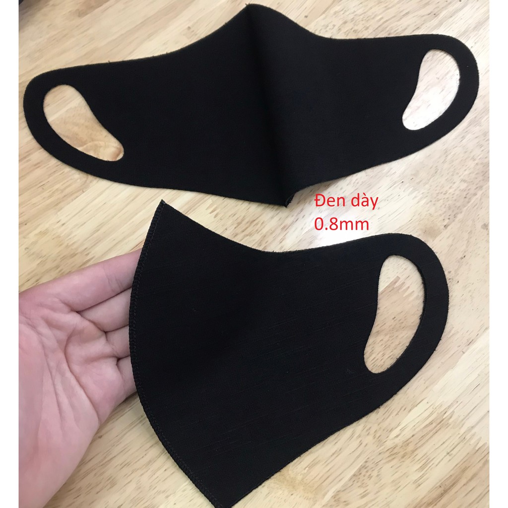 Khẩu trang vải 3D Poly thun co giãn