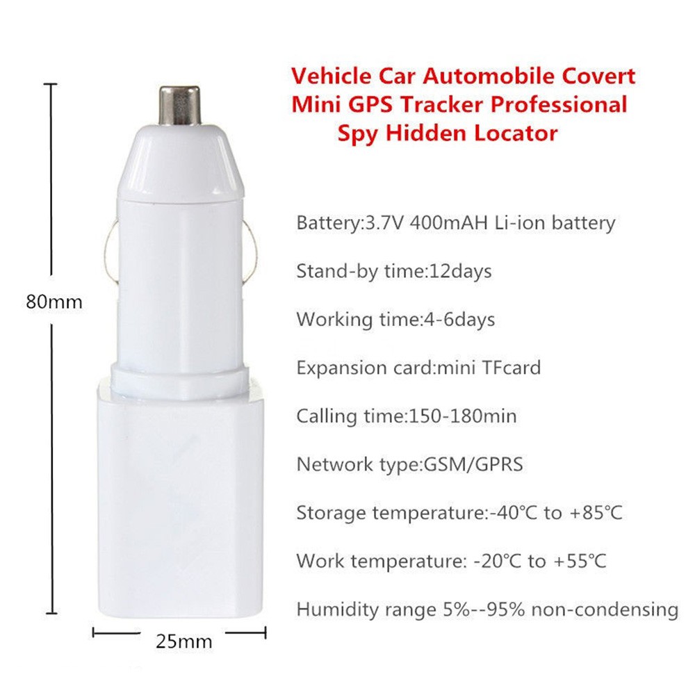 Car GPS Tracker GSM GPS Tracker Car Charger Positioning Premium