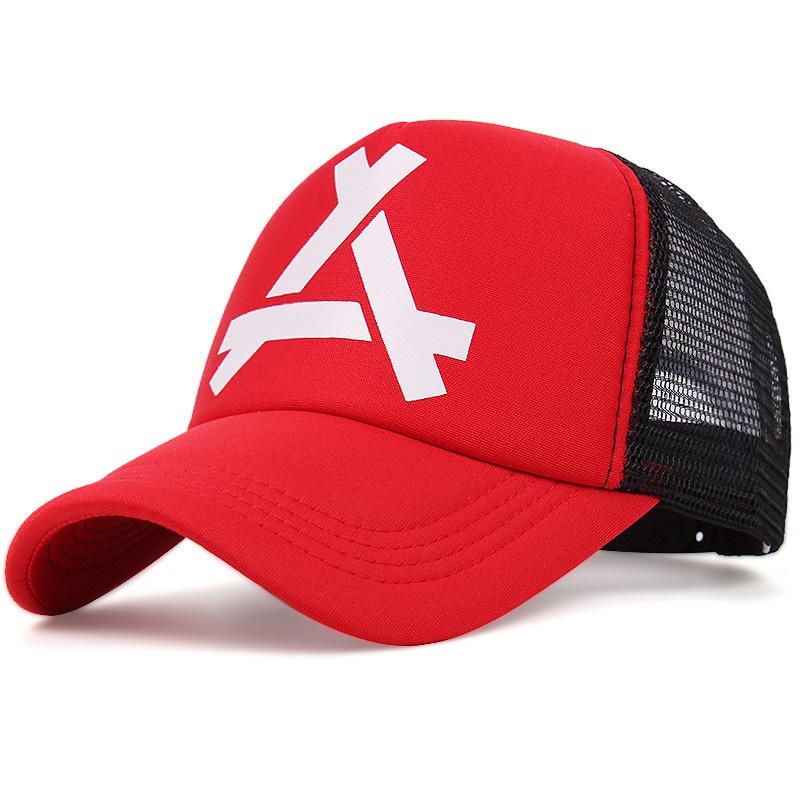 Mũ lưỡi trai cotton phối lưới phong cách hip hop thời trang mùa hè cho nam nữ