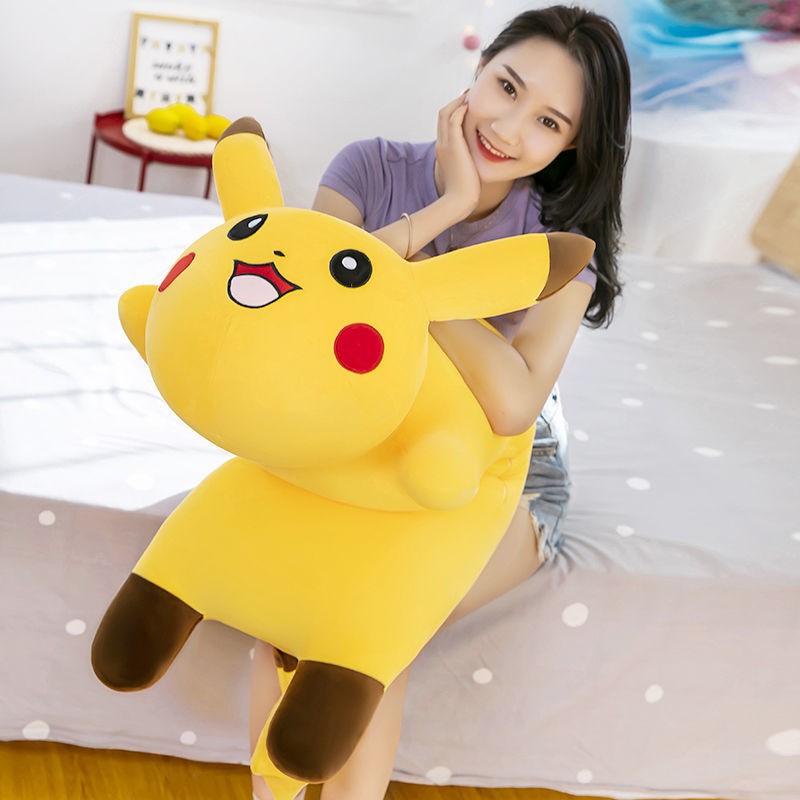 Gối Ôm Hình Pikachu Nhồi Bông Cỡ Lớn Đa Năng