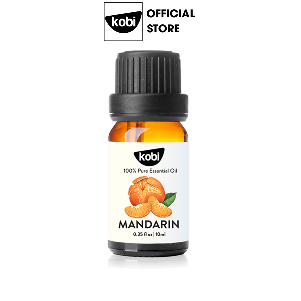 Tinh dầu Vỏ Quýt Kobi Mandarin essential oil giúp cân bằng cảm xúc, giảm stress, chống trầm cảm - 10ml