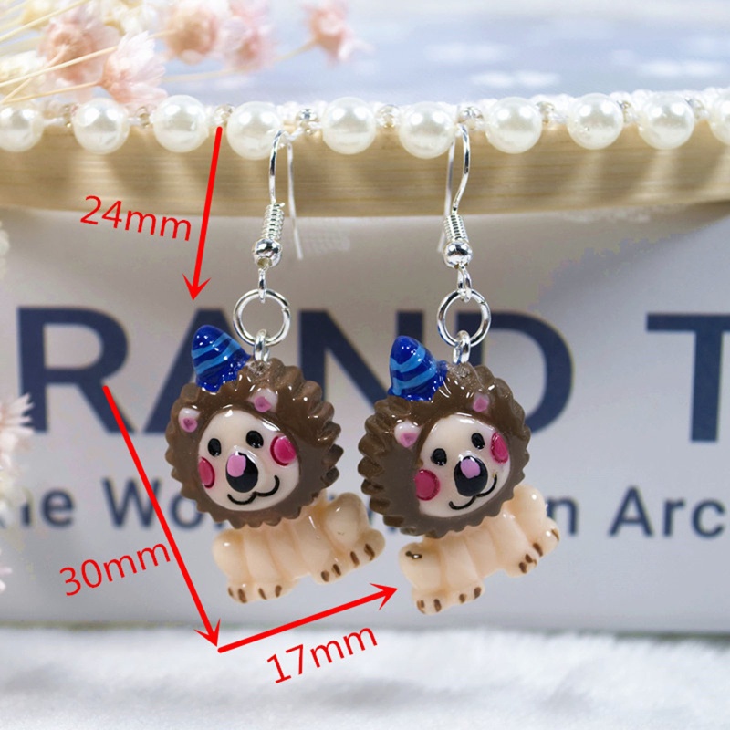 QQ Khuyên Tai Acrylic Hình Chú Hề Nhiều Màu Sắc Vui Nhộn Dễ Thương Cho Nữ