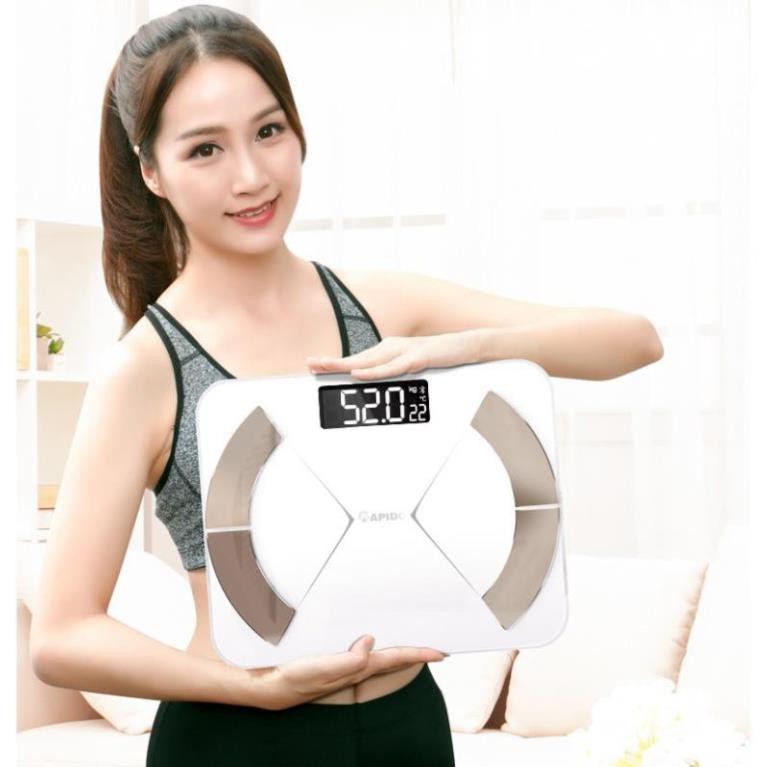 Cân phân tích cơ thể, Cân sức khỏe phân tích chỉ số - loại vuông, có bluetooth