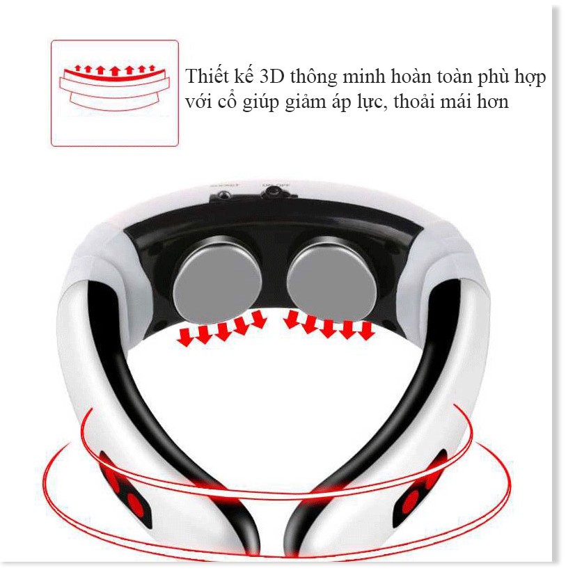 Máy Massage Cổ 3D Neck KL-5830Free Ship Cảm ứng xung điện 3D, Giúp nhức mỏi cổ, vai, gáy tuyệt đối.