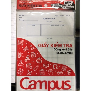 Giấy kiểm tra 4 ôly campus (1 túi /15 tờ đôi)
