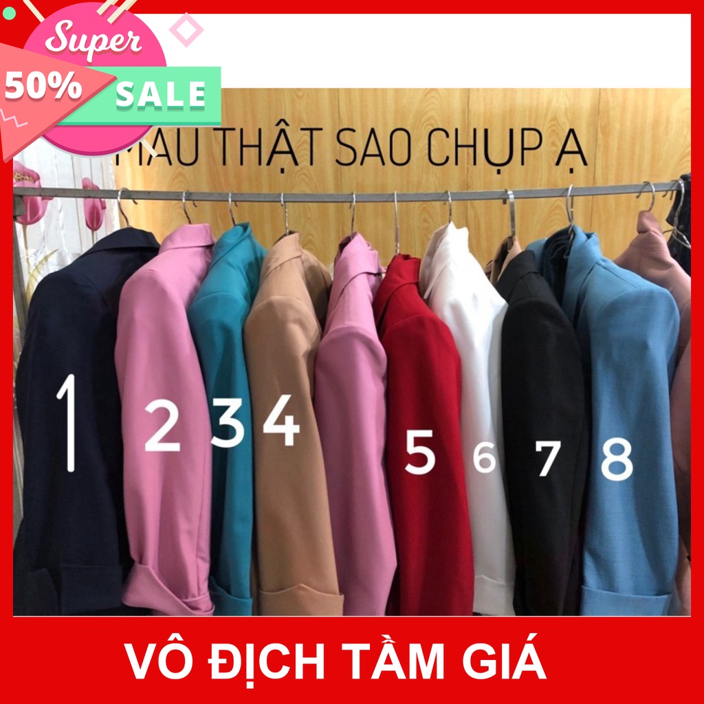 Áo Vest nữ công sở Vest nữ Hàn Quốc thời trang Fashion tay lỡ chất liệu cao cấp đủ màu