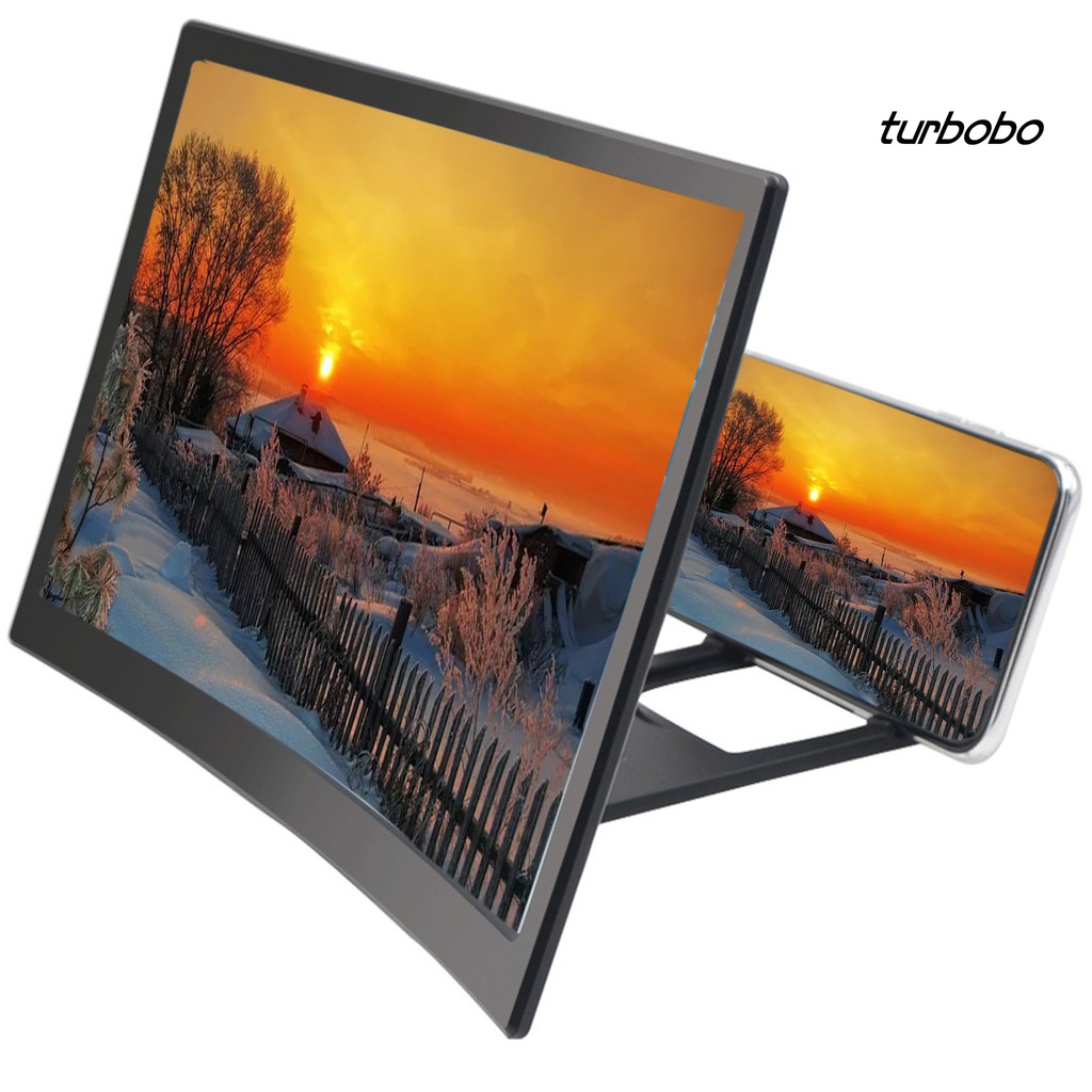 Kính Phóng Đại Màn Hình Cong 12 Inch Có Thể Gập Lại 3d Cho Điện Thoại