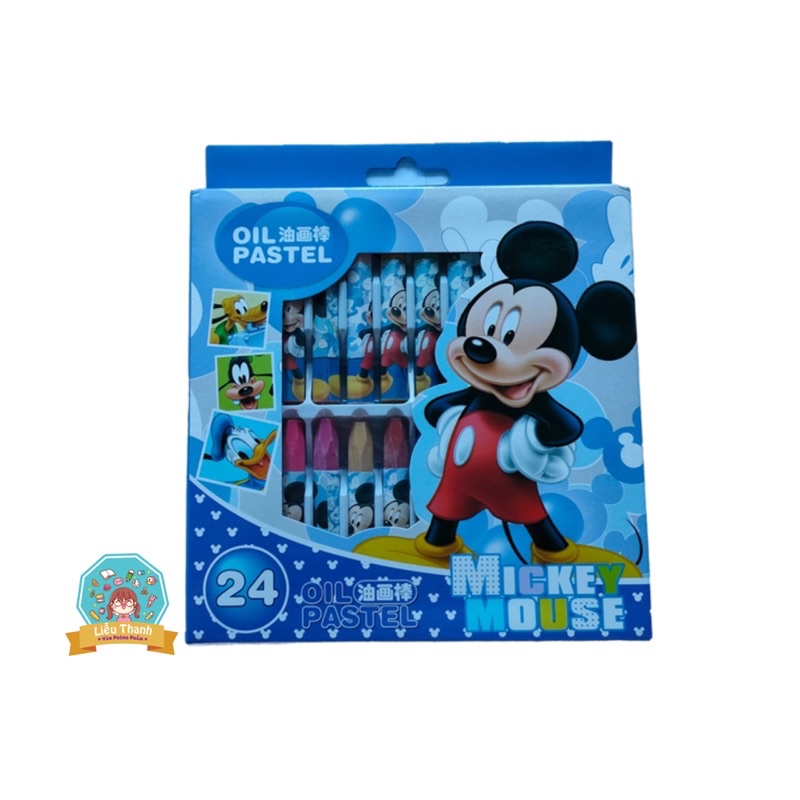 Hộp bút sáp dầu Mickey, Bạch Tuyết 24 màu