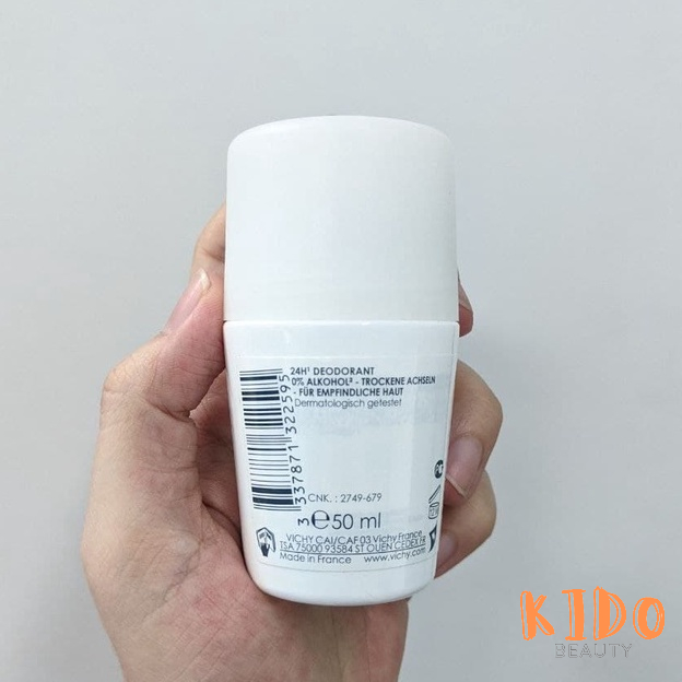 Lăn khử mùi VICHY Deodorant Anti-Transpirant khử mùi 24h Vichy 50ml Lăn nách khử mùi hôi