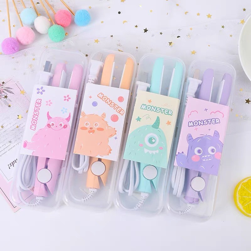 Máy Duỗi Tóc Mini Cầm Tay  Máy Kéo Tóc , Cúp Tóc Mini Nhiều Màu Siêu Đáng Yêu