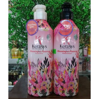 Cặp dầu gội xả KERASYS BLOOMING&FLOWERY hương nước hoa (TUYẾT TÙNG, LINH LAN) 600ML