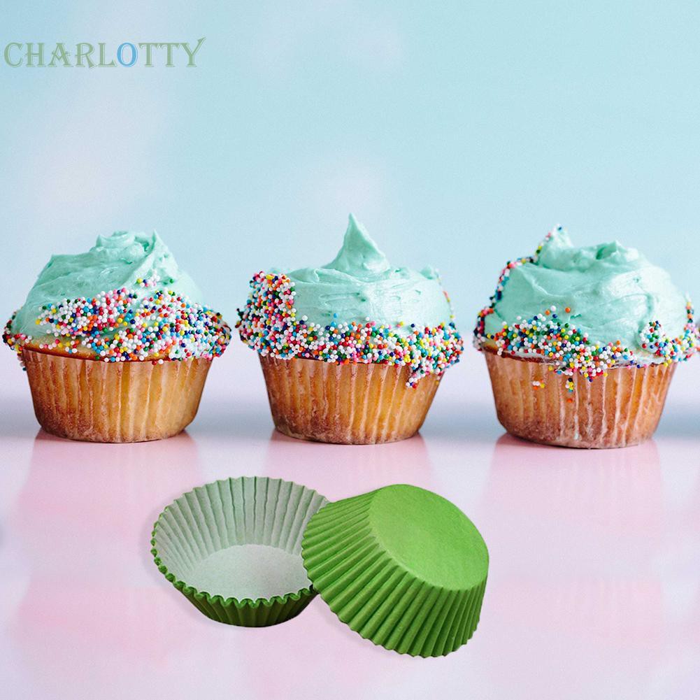 Set 100 Cốc Giấy Làm Bánh Cupcake
