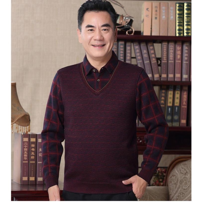 ÁO LEN TRUNG NIÊN LÓT NỈ SANG TRỌNG SIÊU ẤM - SIÊU ĐẸP, ÁO NGƯỜI CAO TUỔI -vn5