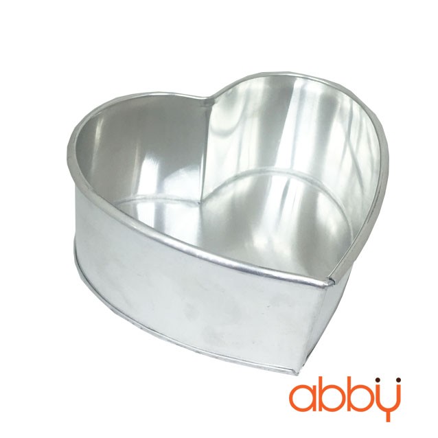 Khuôn tim nhôm đáy liền 18cm