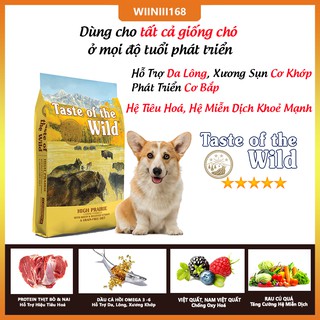 Thức Ăn Cho Chó Corgi Taste Of The Wild Bao 500g -  High Praire Bò Rừng & Nai Nướng, Trái Cây Rau Củ Quả