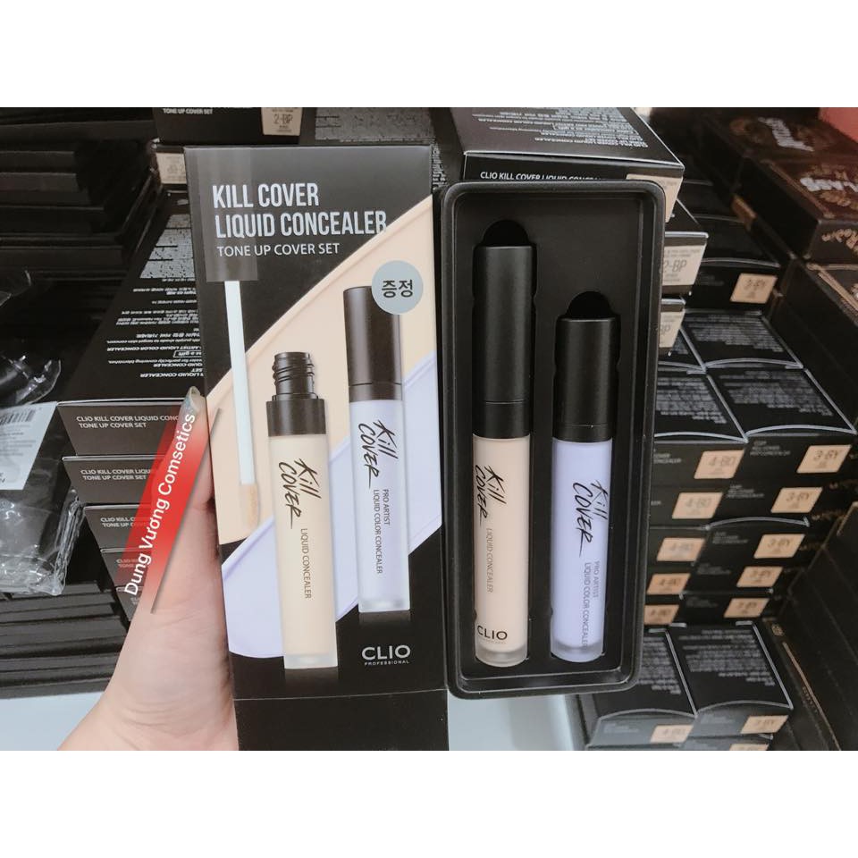 Che Khuyết Điểm Kill Cover Liquid Concealer Tone Up Cover Set .