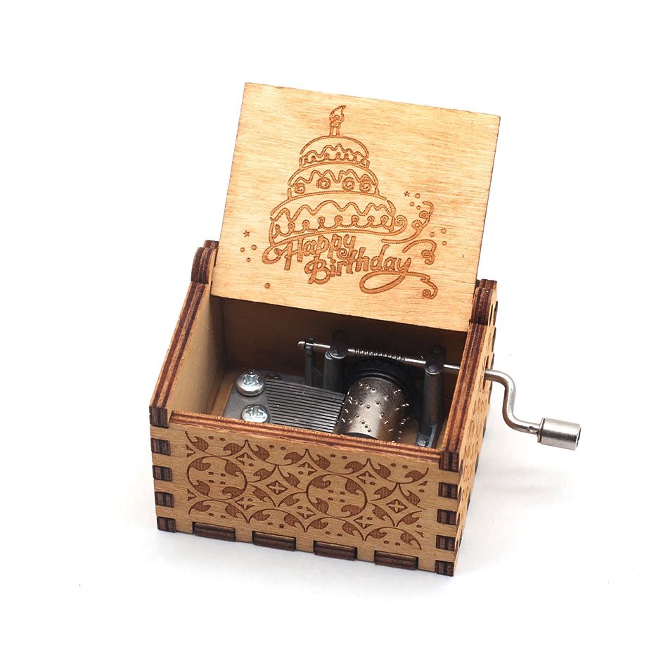 Hộp Nhạc Bằng Gỗ Khắc Hình Lâu Đài Trong Phim Game of Throne Mới