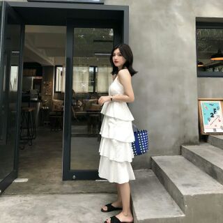 [ Order]  váy hai dây xếp tầng