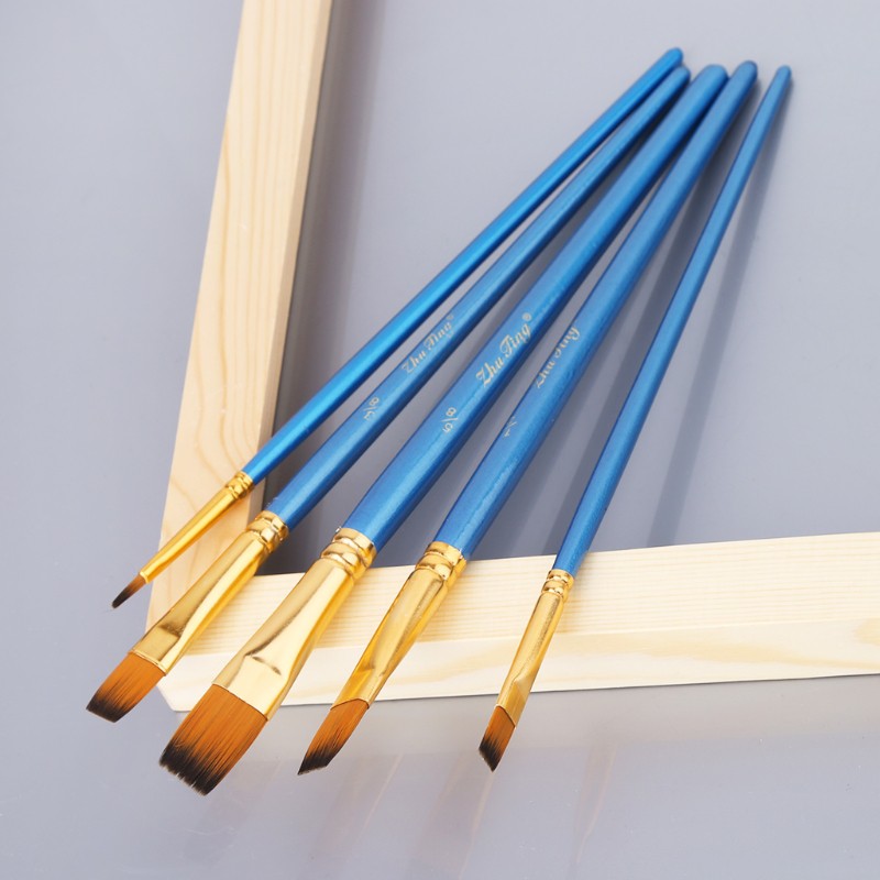 Set 5 cọ vẽ tranh sơn dầu chuyên nghiệp chất lượng cao