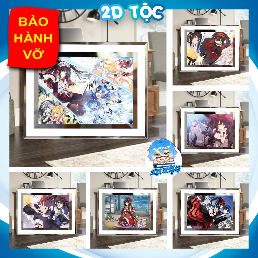 Khung kính để bàn Tokisaki Kurumi (14) Anime Manga Light Novel Date A Live by 2D Tộc Shop