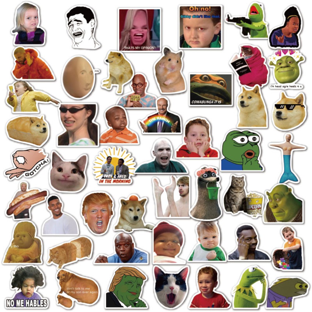 Set Hình Dán Graffiti Ngộ Nghĩnh Vui Nhộn Trang Trí Đa Dụng