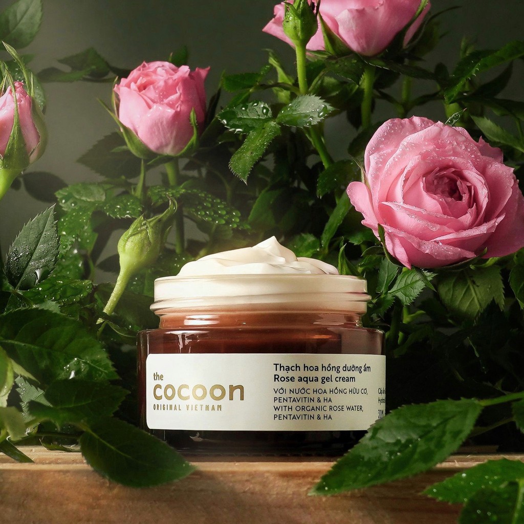 Combo Gel rửa mặt hoa hồng cocoon 140ml + Mặt nạ hoa hồng cocoon 30ml + Thạch hoa hồng cocoon 30ml