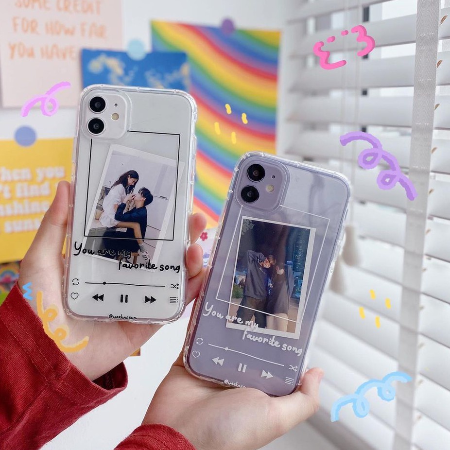 Ốp lưng iPhone trong suốt chống va đập Weekase in hình máy chơi nhạc, tất cả dòng máy | BigBuy360 - bigbuy360.vn