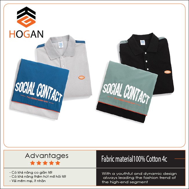 Áo polo unisex form rộng inflation thời trang cao cấp | BigBuy360 - bigbuy360.vn