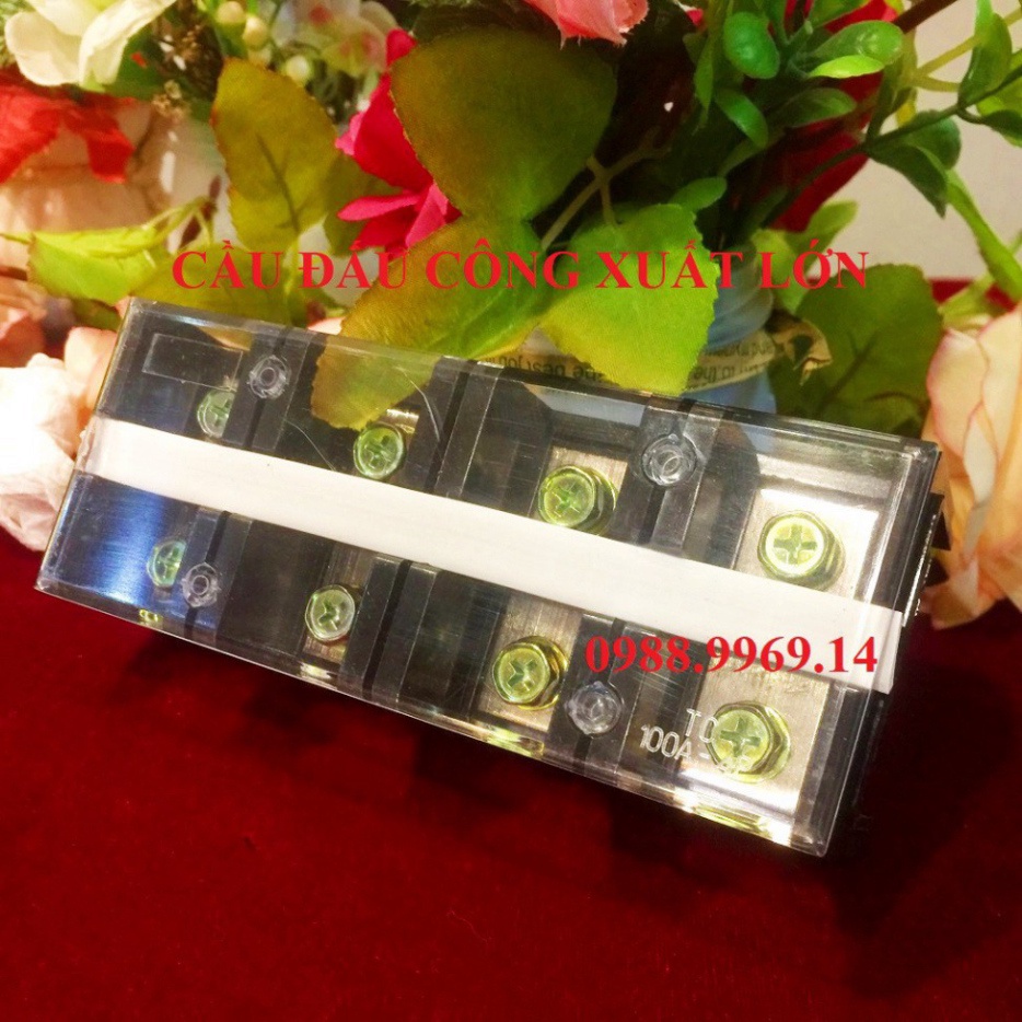 CẦU ĐẤU CÔNG XUẤT LỚN 60A-100A CẦU ĐẤU KHỐI Domino Terminal