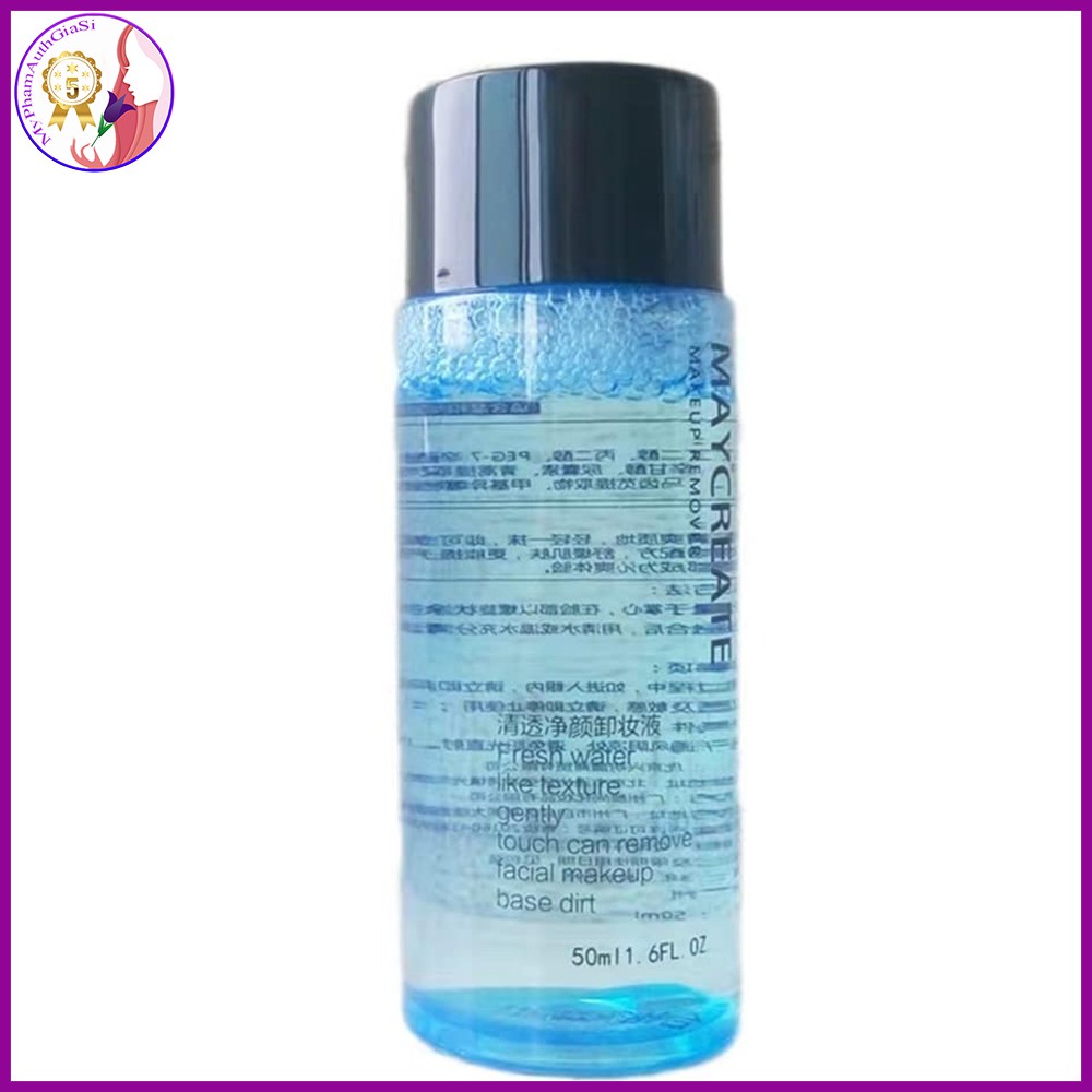 Nước tẩy trang maycreate làm sạch sâu mà không bị khô da 50ml chính hãng