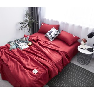 Bộ chăn ga gối Cotton đũi Tici,gồm 1 vỏ chăn hè trần bông,1 ga 2 vỏ gối nằm-mã màu số TC07