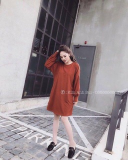 Váy len suông chất len tăm - bao chất