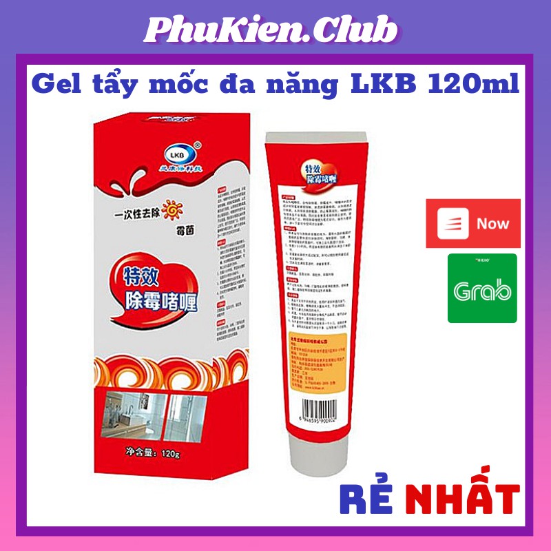 Gel tẩy mốc đa năng LKB 120ml - Tẩy nấm mốc silicon, gioăng cao su máy giặt, mốc chân tường - LOẠI CỰC MẠNH