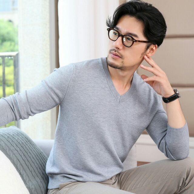 - ÁO LEN NAM CỔ TIM HÀNG QUẢNG CHÂU SIÊU ĐẸP