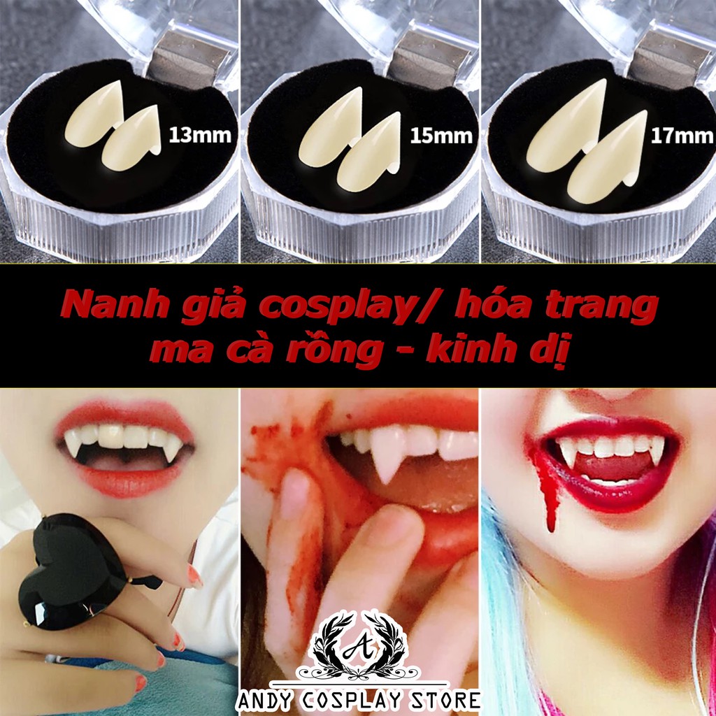 [CÓ SẴN] Răng giả hóa trang/ cosplay vampire ma cà rồng