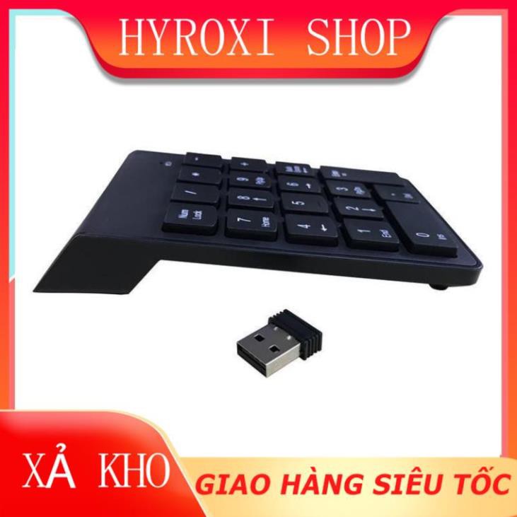 Bàn phím số rời không dây Wireless 2.4 GHz cho Laptop Máy tính Numpad K07 HYROXISHOP