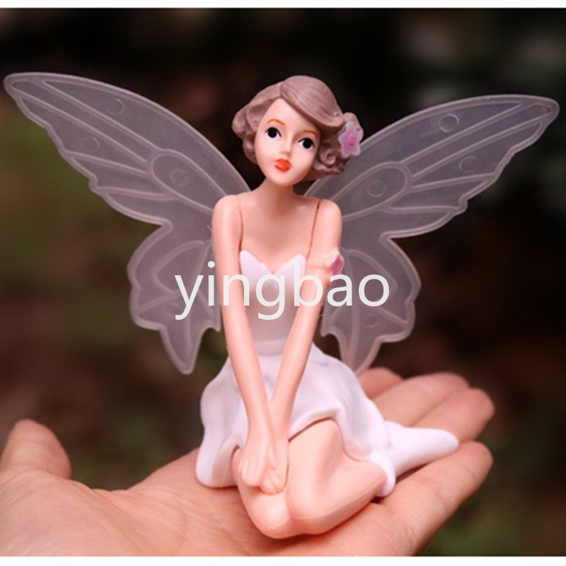 Mô Hình Nhân Vật Nàng Tiên Elf Và Cánh Thiên Thần Trang Trí Bánh Kem Cho Bé