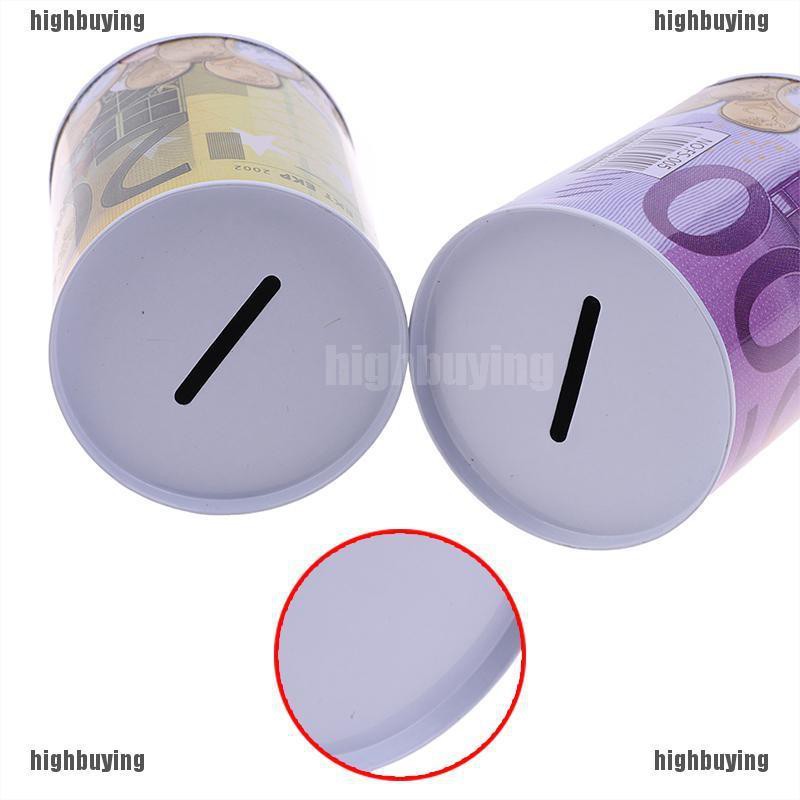 Hộp Đựng Tiền Tiết Kiệm Hình Trụ Phong Cách Châu Âu